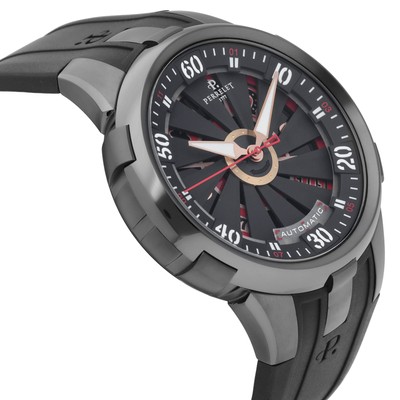 Pre-owned Perrelet Turbine Xl Black Dial Monte Carlo Le 48mm Automatic Men's A1051/a