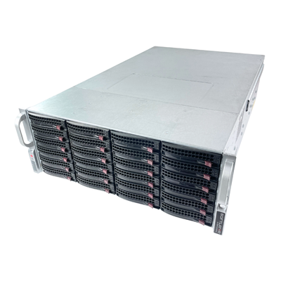Supermicro CSE-847 4U 36x3,5 SATA SAS BPN-SAS3-846EL1 2x 1280W Server mit Caddys