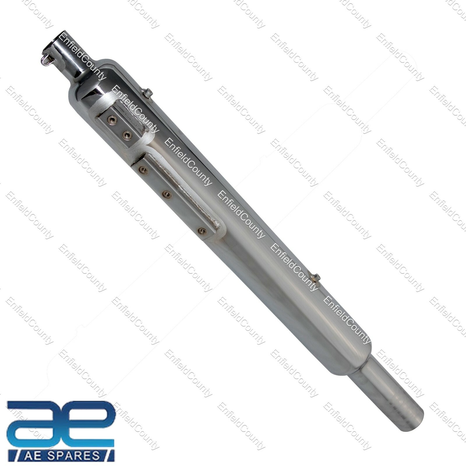 Empty Hollow Long Exhaust Silencer Steel Chrome For Royal Enfield 350 500  