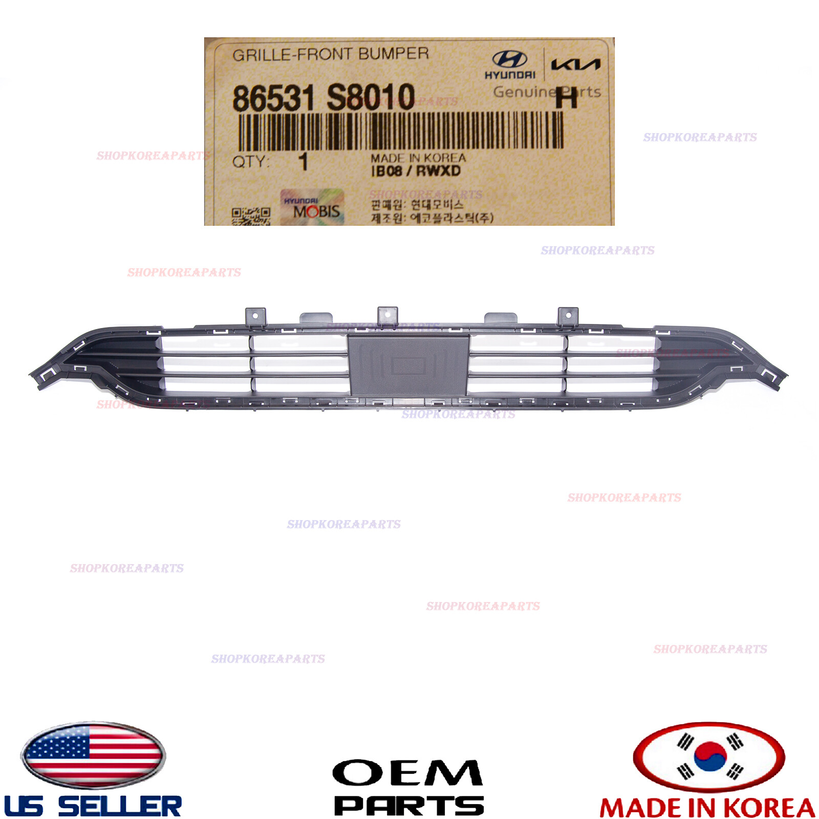 Genuine OEM Front Bumper Lower Grille Hyundai Palisade 2020-2022