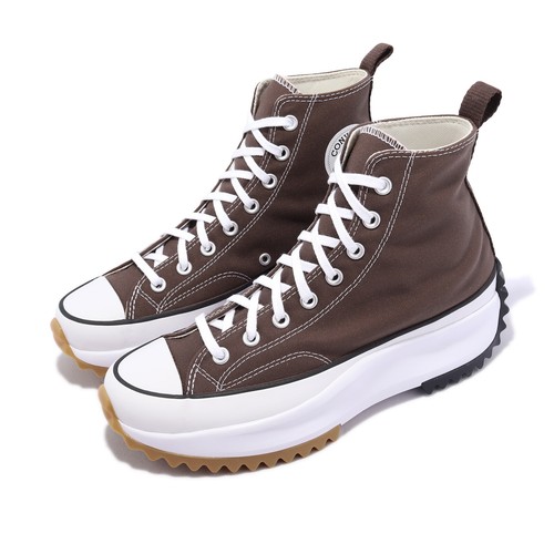 

Converse Run Star Hike Hi Brown White Мужская повседневная обувь унисекс на платформе A03061C, Коричневый, Run Star Hike Hi