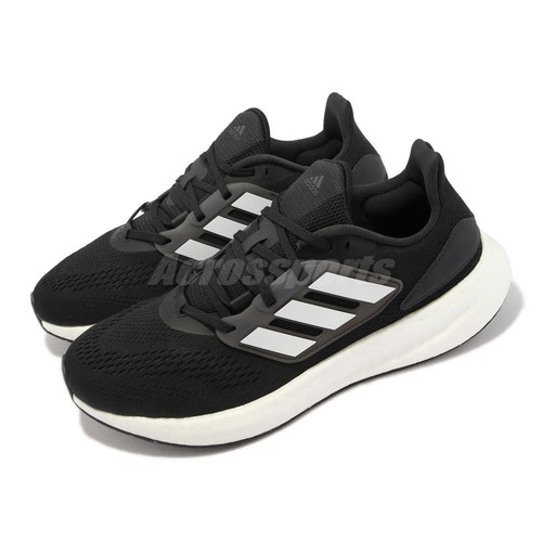 

adidas Pureboost 22 Black Carbon White Мужская спортивная обувь унисекс для бега GZ5174, Черный, Pureboost 22