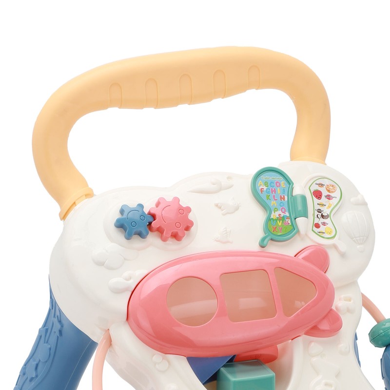 2in1 Baby Walker First Steps Activity Bouncer Musical Toys Car Along