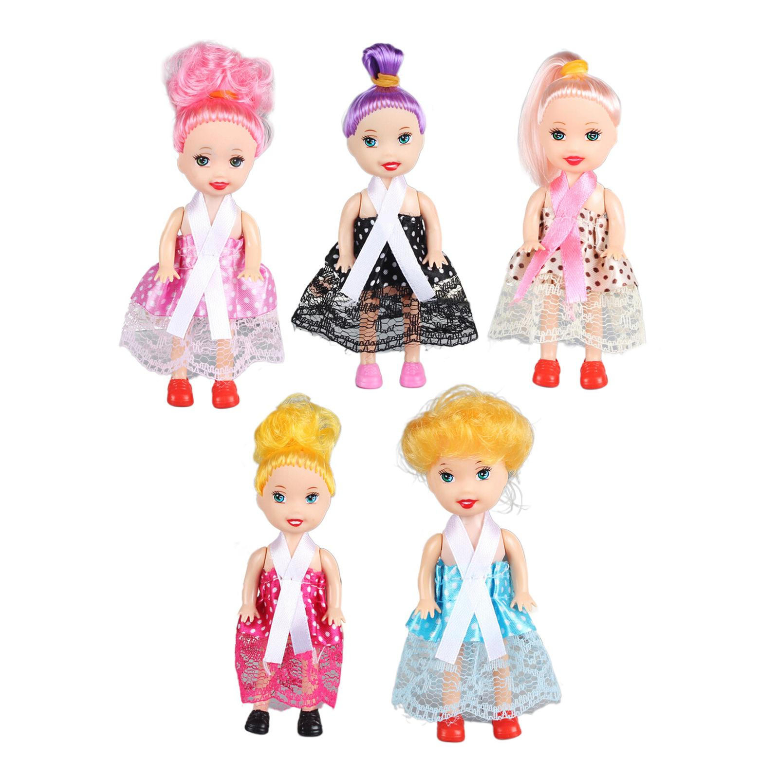 Lovely Toy Dolls For           4.33 Inch Tiny Girls Doll