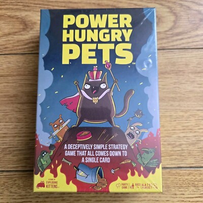 NEW SEALED: Power Hungry Pets Game EXPLODING KITTENS Try To Outsmart Each Other 