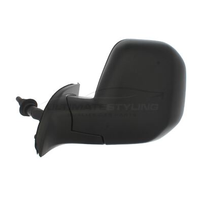 Citroen Berlingo 2008-2012 Door Wing Mirror Manual Cable Black Passenger Side