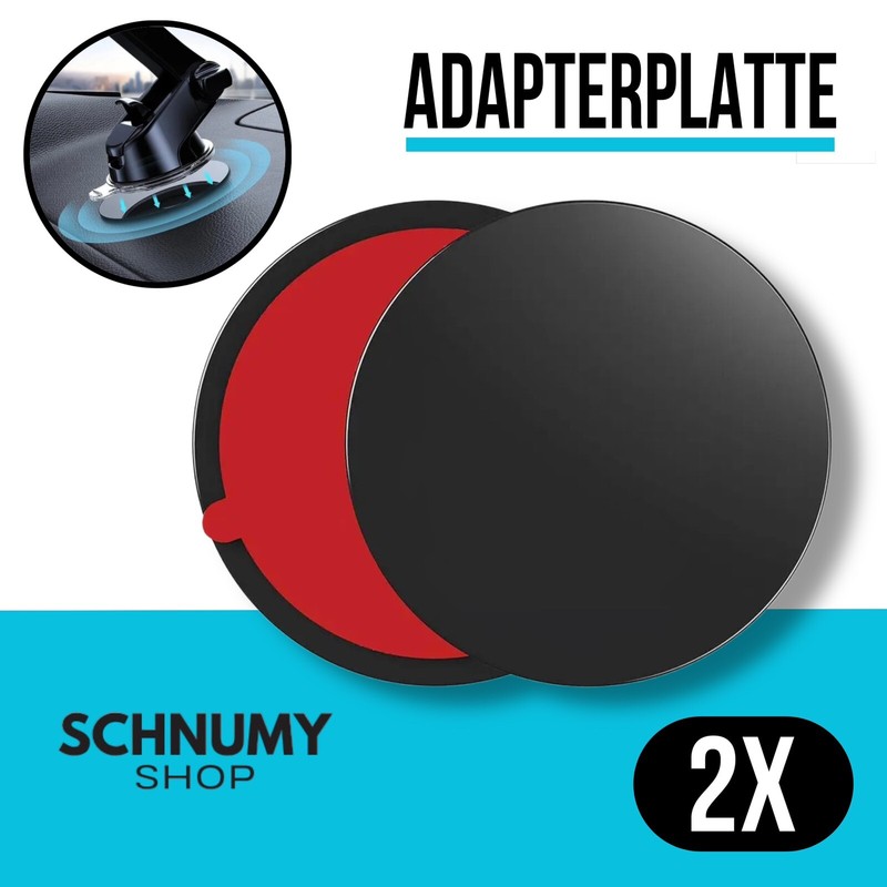 2x Adapterplatte Klebeadapter FÃ¼R Armaturenbrett Navi Saugnapf Befestigung Auto