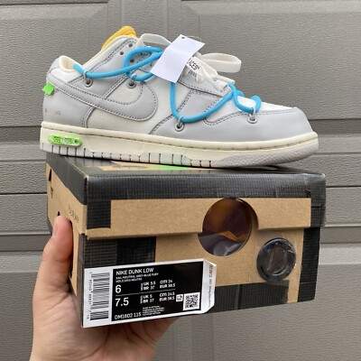 Men s Size 6 - Nike Dunk Low x Off-White Lot 02 of 50 2021 (DM1602-115)