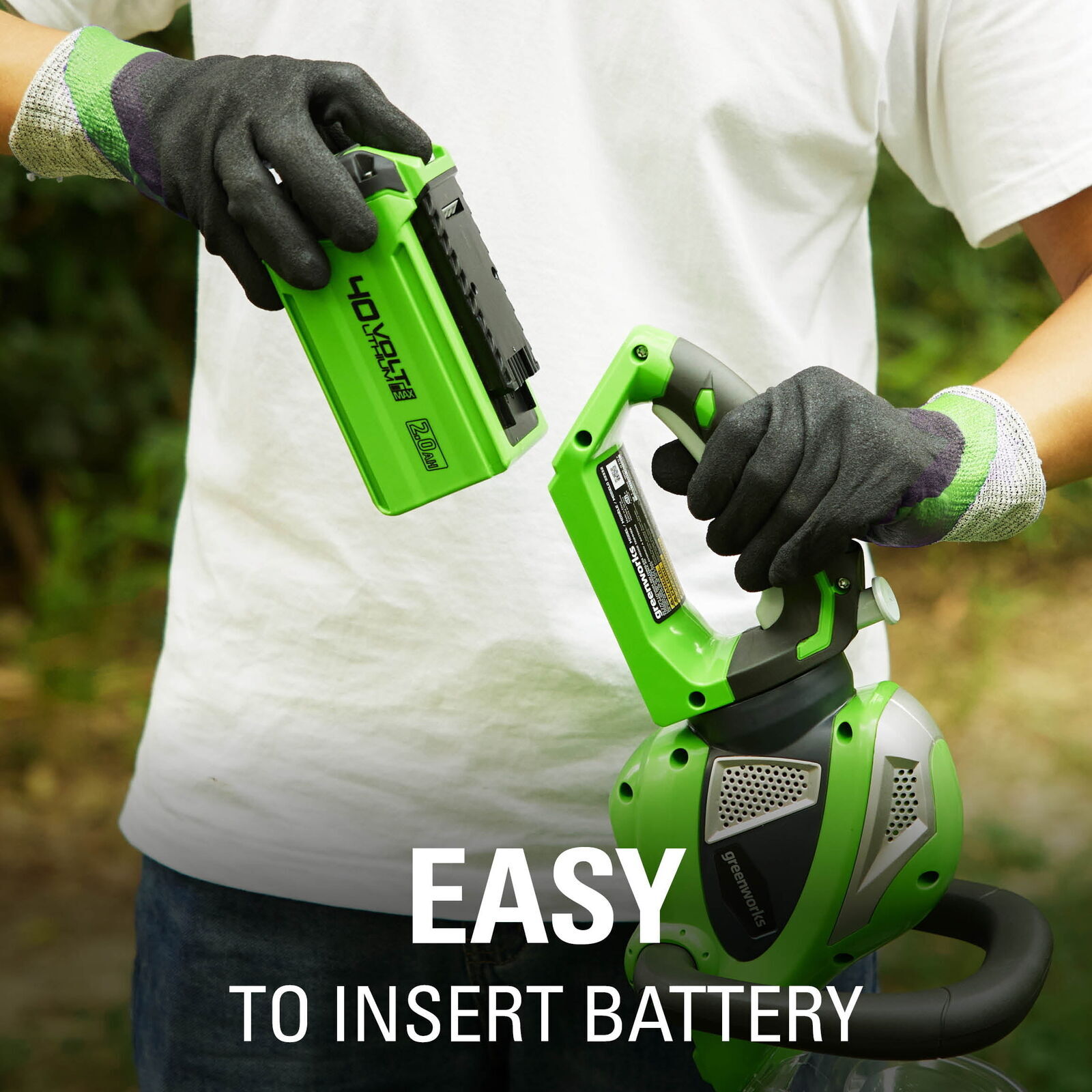 Greenworks 24" 40 Volt Battery Powered Power Hedge Trimmer