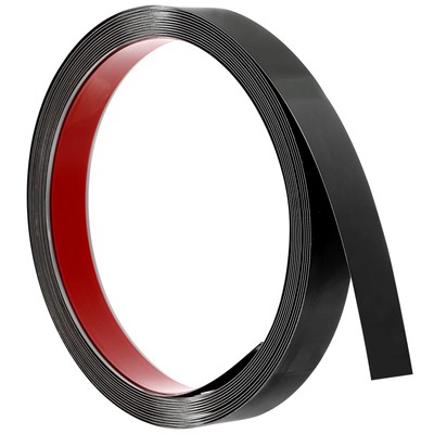 Stainless Steel Mirror-Like Wall Trim Molding, 16.4 Ft x 0.79 In, Black