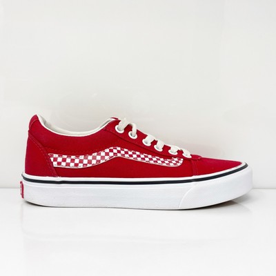 Vans Womens Off The Wall 500714 Красные повседневные кроссовки, размер 6, Красный, Off The Wall