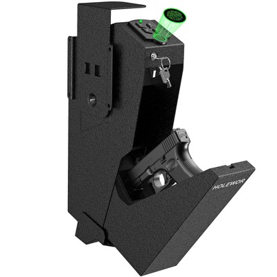 Safe, Biometric Safe for Handgun Drop Down Safe Mounted Single Handgun Safe w...