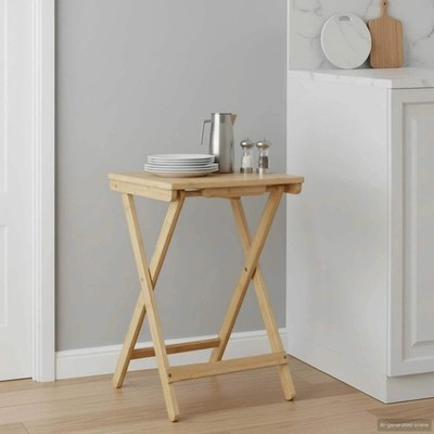 Kitchen Table Folding Manual Natural 40 x 30 x 53.5 cm Bamboo