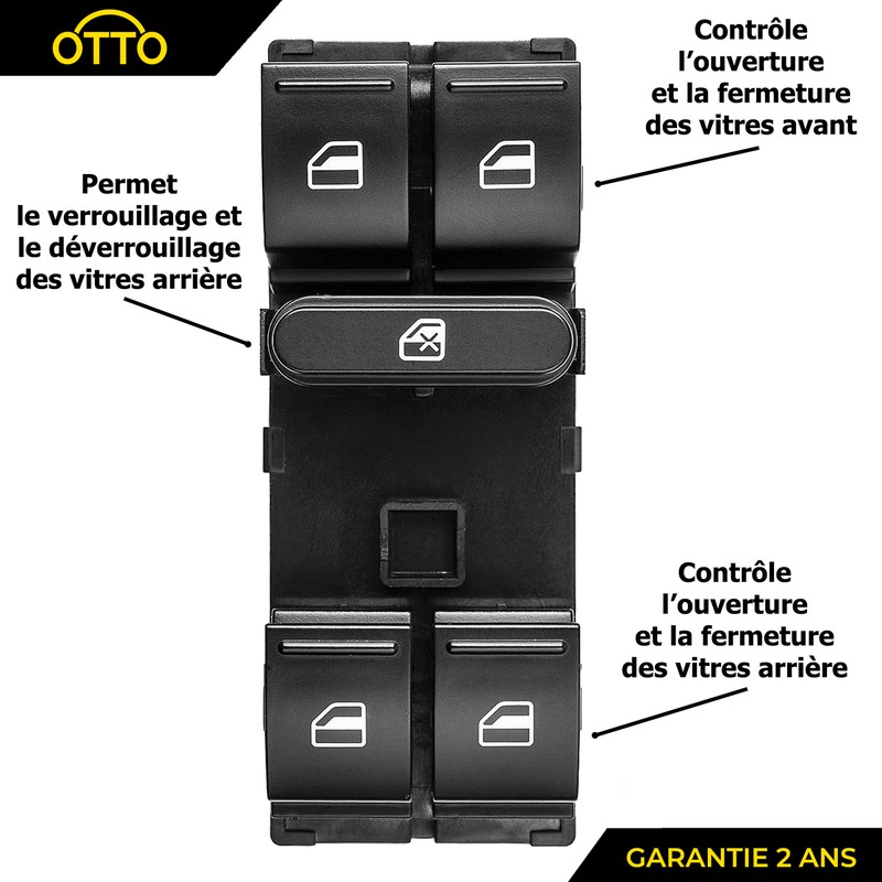 Commande De Leve Vitre Electrique Pour Tiguan Touran Passat Cc Polo Ibiza Leon