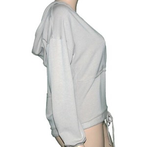 BKE Buckle women's V-neck hoodie top hooded pullover NWT side