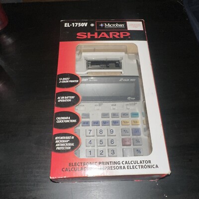 Sharp EL1750V Printing Calculator