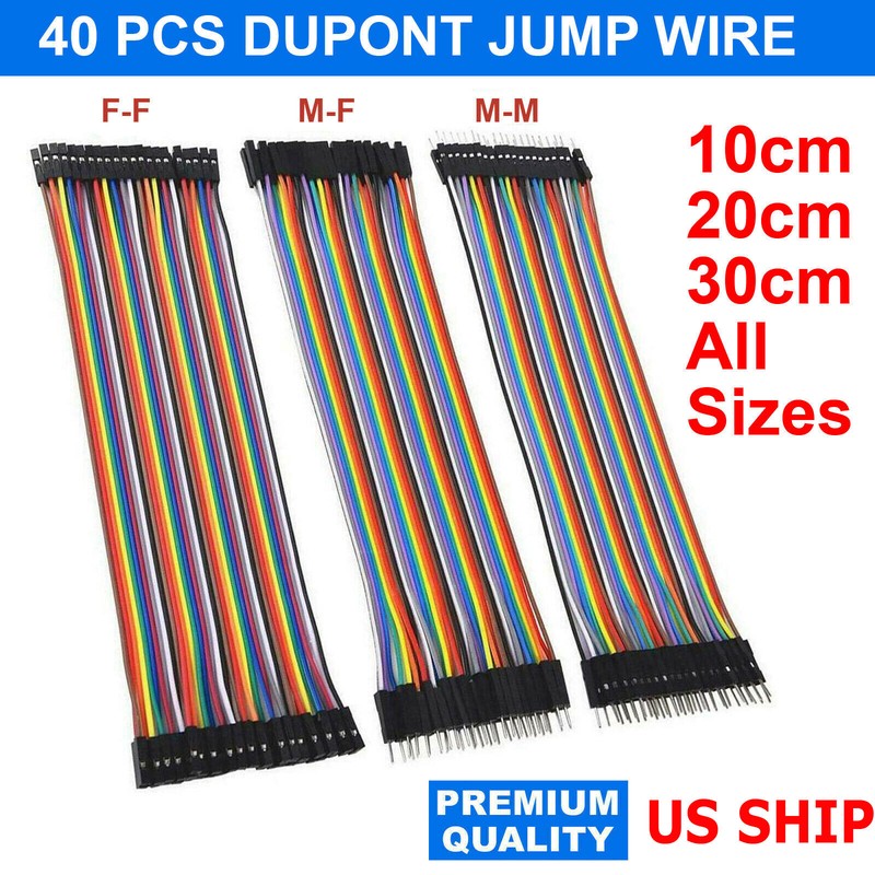 Dupont Cable Jumper Wire 10 20 30 cm F-M F-F
