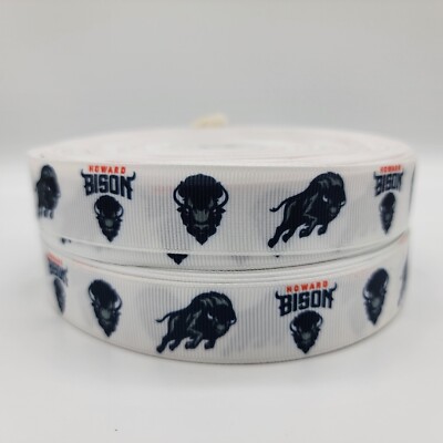 NEW 5-yards of Howard Bison 7/8'' wide Grosgrain Ribbon