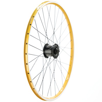 Electra Townie 7D EQ 26" Front Wheel, Shimano Nexus Hub, Yellow, Rim Brake, QR