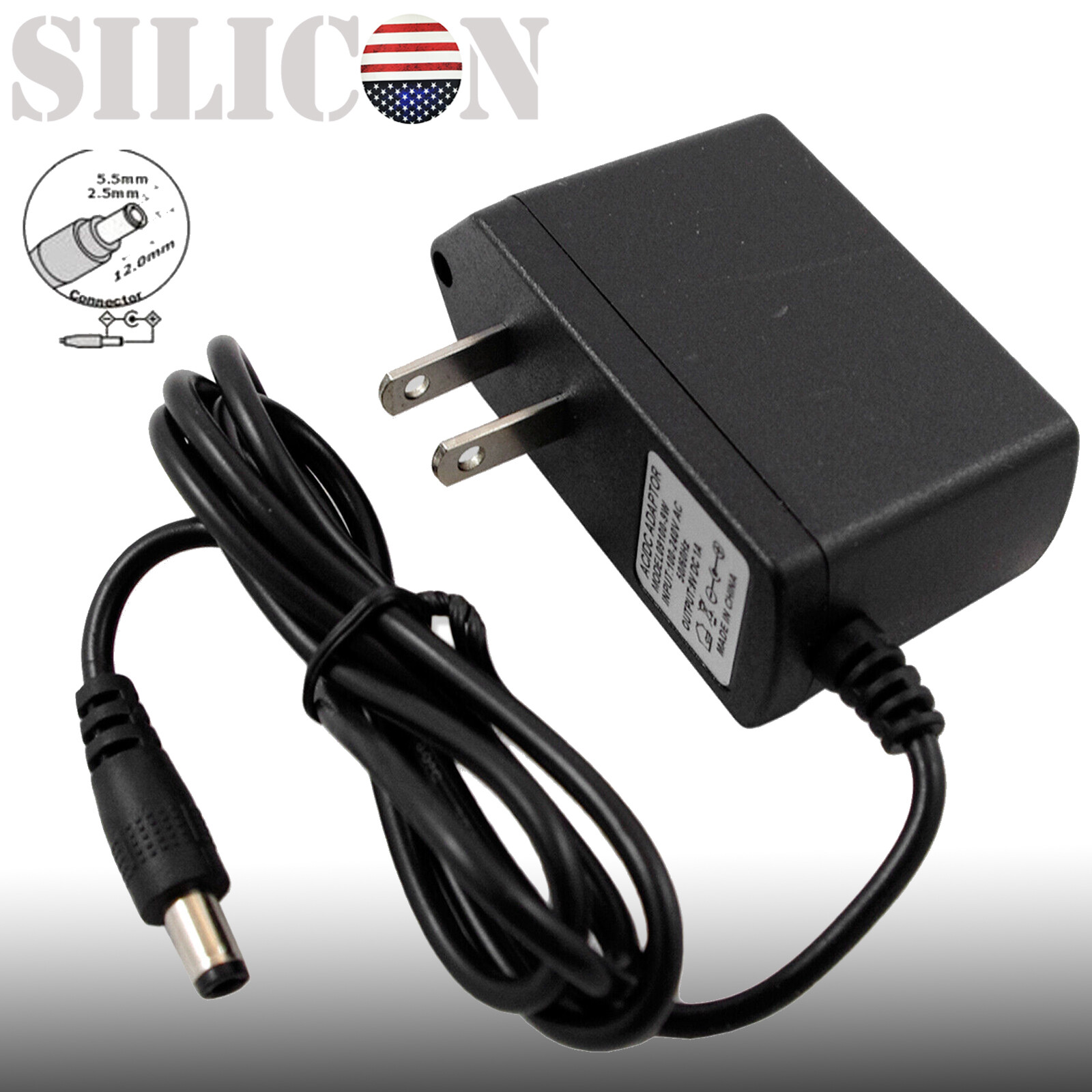 9V 1A 9W AC to DC Charger Adapter Power Supply For Roland GW-8 keyboard New