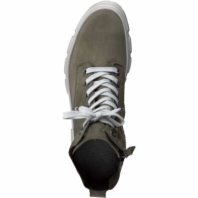 PAUL GREEN PAUL GREEN 9970 009 DAMEN SCHNÜRBOOTIE GRÜN (OLIV)