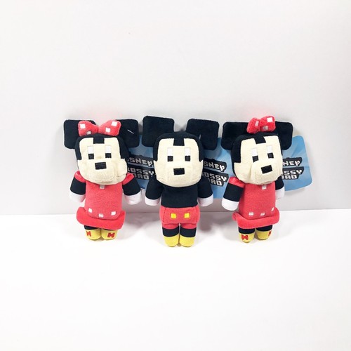 Disney Crossy Road Mickey and Minnie mouse plush figures Lots of 3