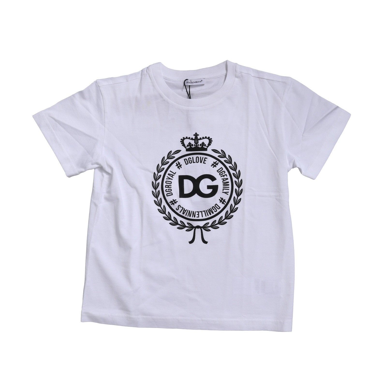 DOLCE & GABBANA キッズ Tシャツ DOLCE & GABBANA Kids White Superhero Cotton Crewneck T-Shirt