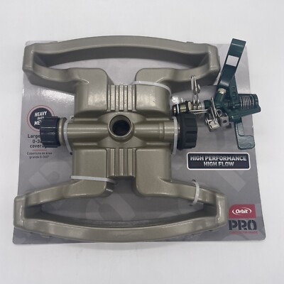 Orbit Impact Lawn Sprinkler Pro Series Heavy Duty Metal High Flow Adjust Coverag