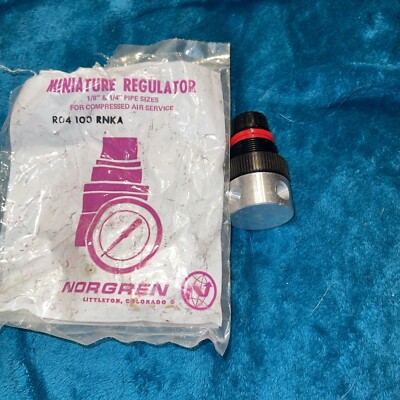 C.A.NORGREN CO R04-100-RNKA Miniature Air Regulator 1/8'' 1-50 psi without gauge
