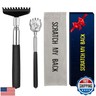 Oversized Back Scratcher Set, 2 Pack Portable Extendable Stainless Steel Telescoping Massage Tool, Gift/Stocking Stuffers for Men Women