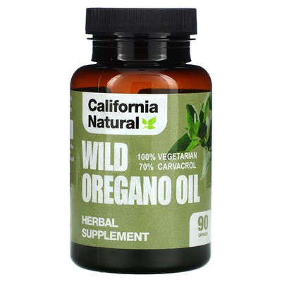 California Natural Wild Oregano Oil 90 вегетарианских капсул