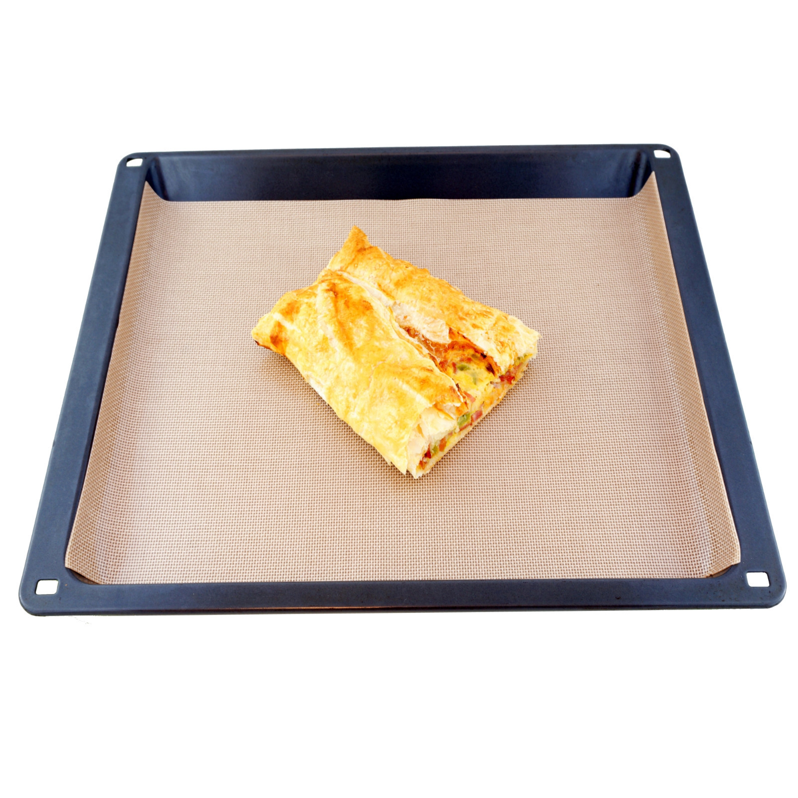 [2 Stück] Pritogo Backmatte Silikon/Fiberglas, 42 * 30cm Dauerbackunterlage 240C