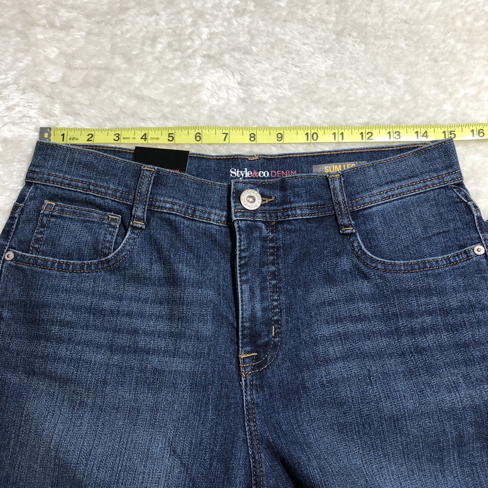 Co. Denim Women Slim Leg Tummy Control 