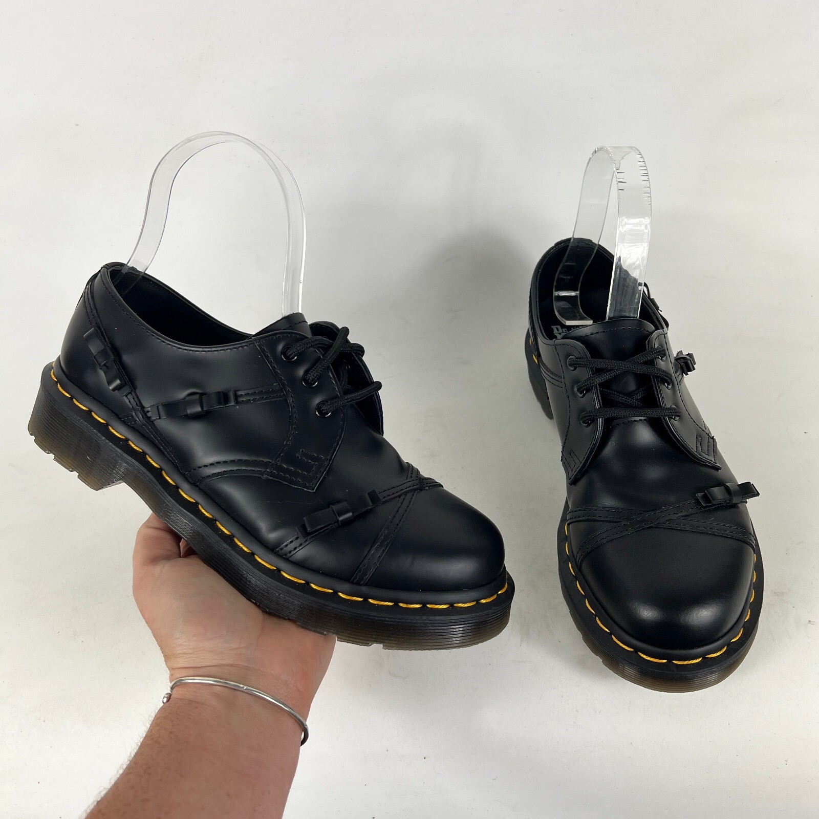 お値下げ中　Dr. Martens 1461 Bow Oxford 1461 Women's Bow Smooth Leather Oxford Shoes in Black | Dr