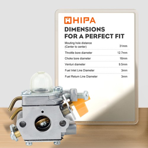Hipa 26cc Carburetor for Homelite Ryobi 30cc 26cc Trimmer Weedeater #C1U-H60
