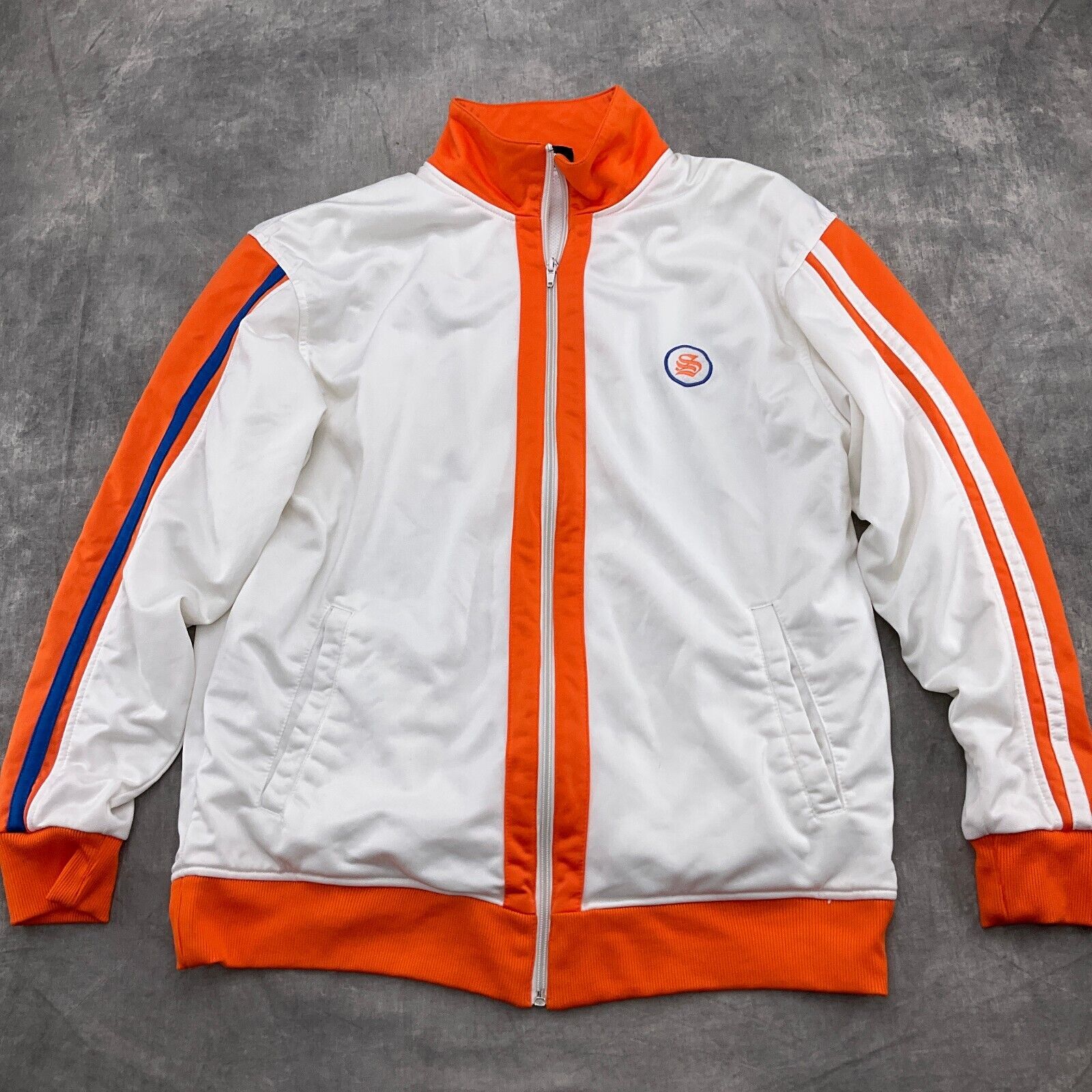 south poleジャケット Southpole Jacket White Orange Signature Series Colorblock