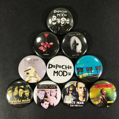 Depeche Mode 1'' Button Pin Set New Wave Electronic 80's