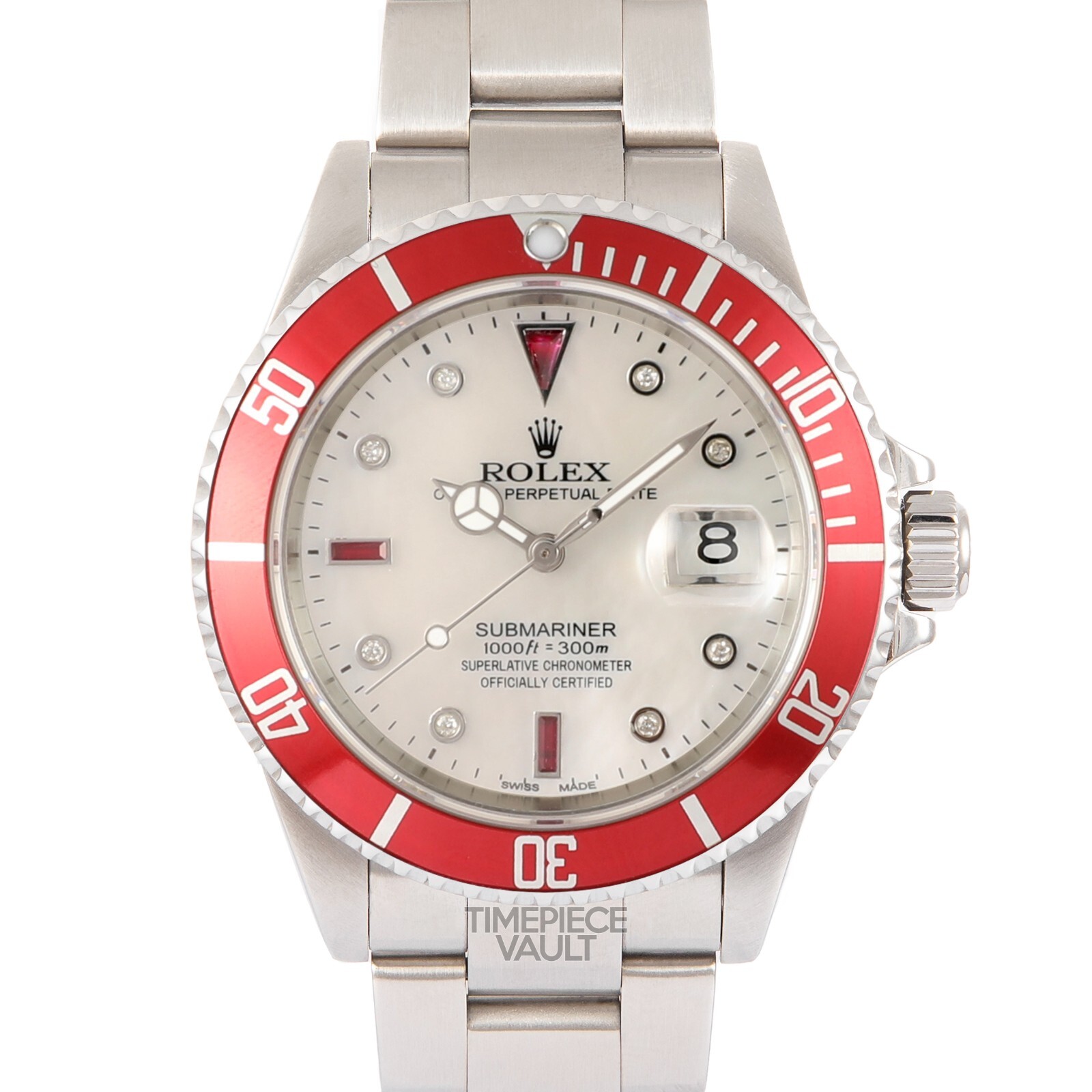 DQN　K ROLEX SUBMARINER 16610 DATE STEEL 40MM GRAY DIAMOND