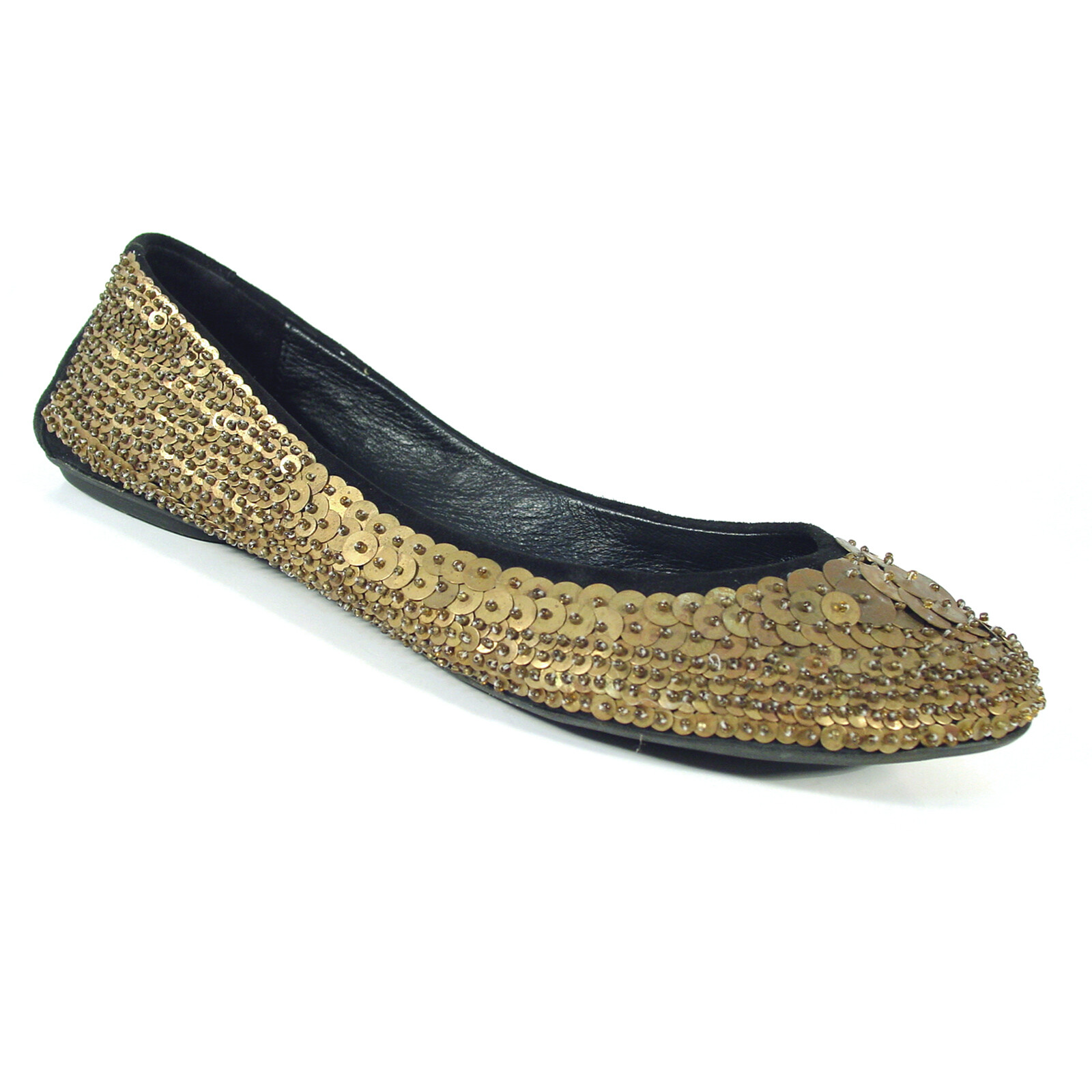 sequin ballet flats