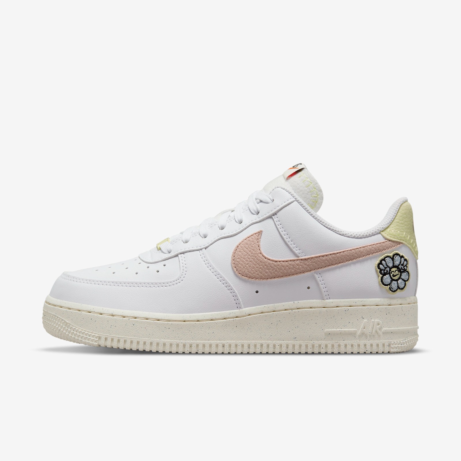 

Женские кроссовки Nike Air Force 1 07 SE Next Nature White Pink Oxford DJ6377-100, White/pink oxford-boarder blue, Nike Air Force 1