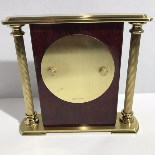 Howard Miller 645-104 Rose Encore Bracket Clock - Fluted Brass Finish
