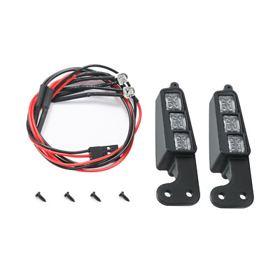 2* Front Bumper Side Spotlight LED Light Bar for Traxxas TRX4 Bronco 1/10 RC Car