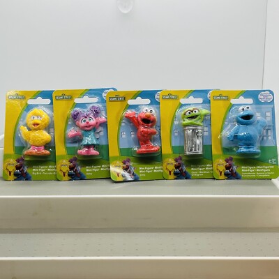 Just Play Sesame Street PVC Figures Toys Abby Cadabby Oscar Cookie Elmo Big Bird