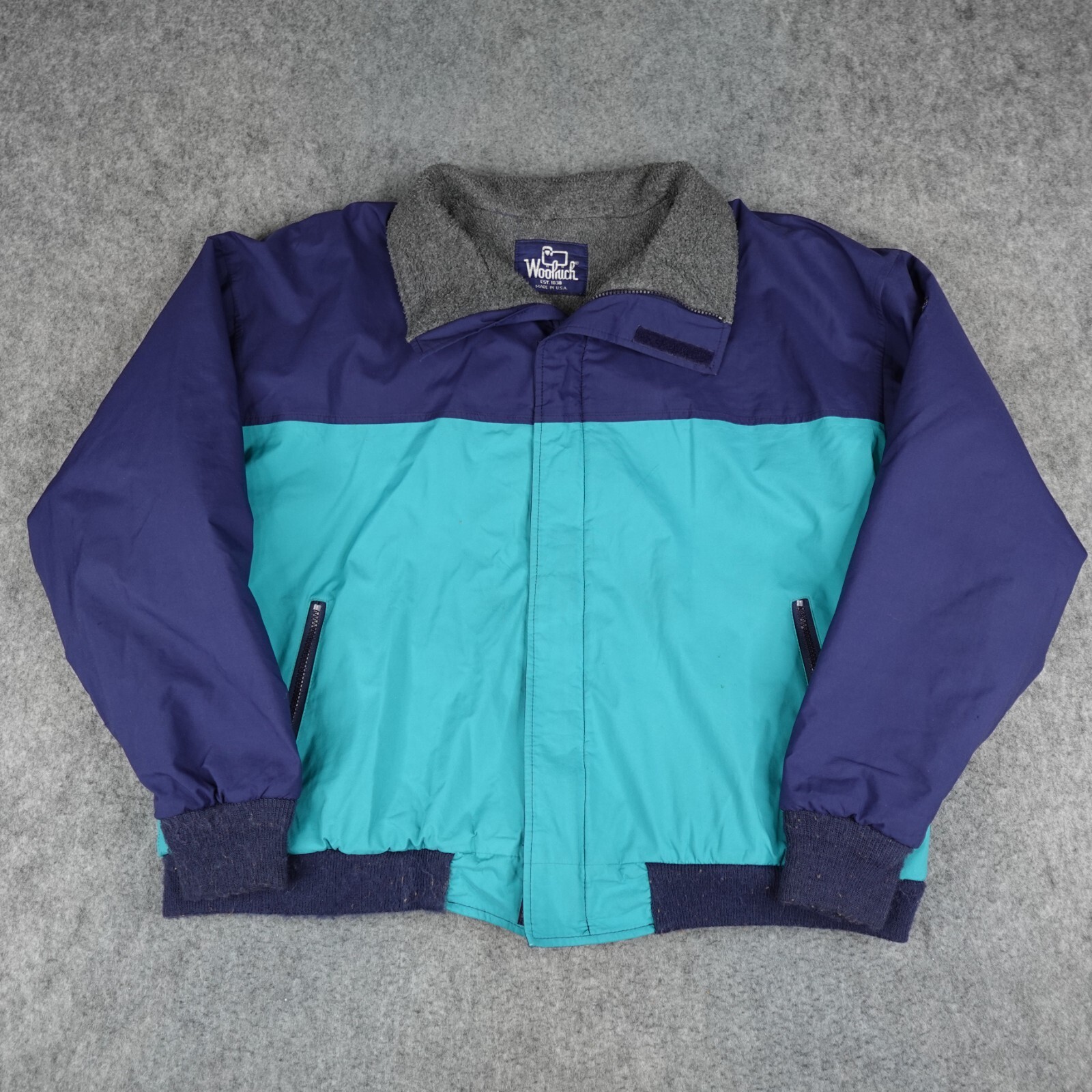 メンズウェア woolrich OVER GORE JACKET Vintage Woolrich Jacket Mens XL Teal GORE TEX Fleece