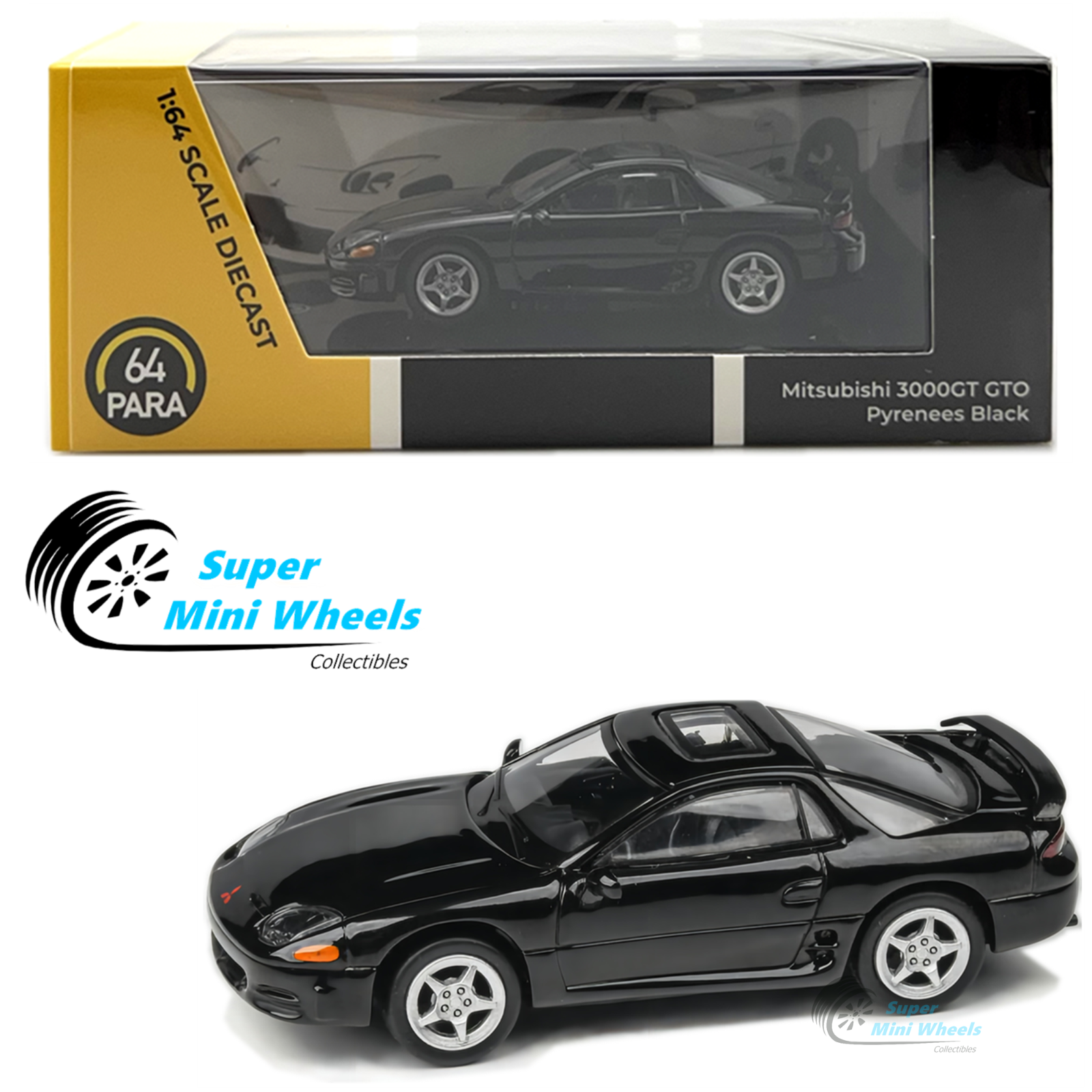 PARA64 - Mitsubishi GTO 3000GT - Black - LHD - 1:64 | eBay PARA64 - Mitsubishi GTO 3000GT - Black - LHD - 1:64 | eBay