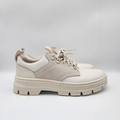 Dr. Martens Air Wair With Bouncing Soles Reeder Suede & Poly Utility Shoes White