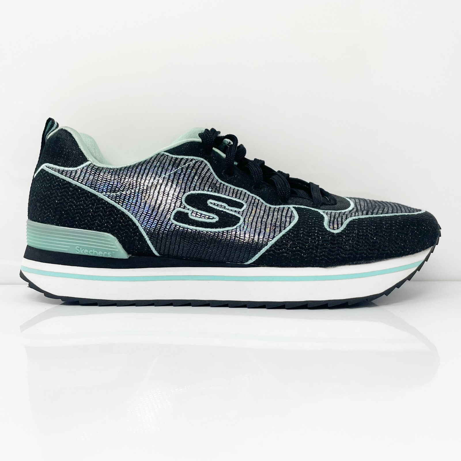 

Skechers Womens OG 84 820 Черная повседневная обувь Кроссовки Размер 8.5, Черный, OG 84