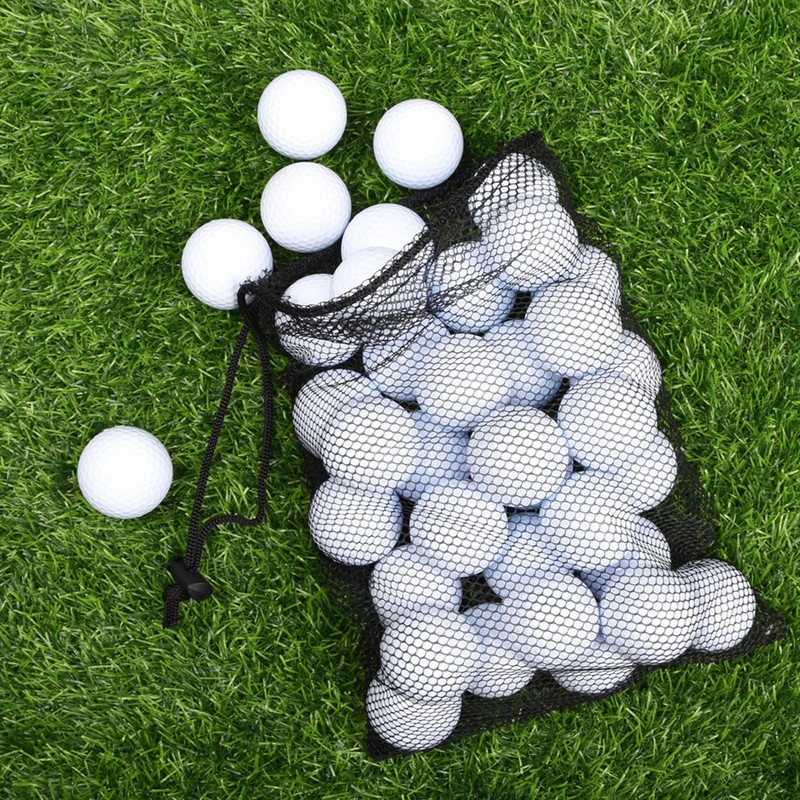 50 Golf Tennis Balls Carrying Holder Storage Bag Nylon Mesh Drawstring Golf Bag