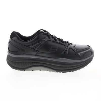 Skechers Cheriton Shuykill 77218 Женская черная кожаная рабочая обувь