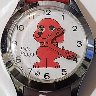 Vintage Pals Puppy Big Red Dog Moving Character Watch NOT WORKING FOR REPAIR